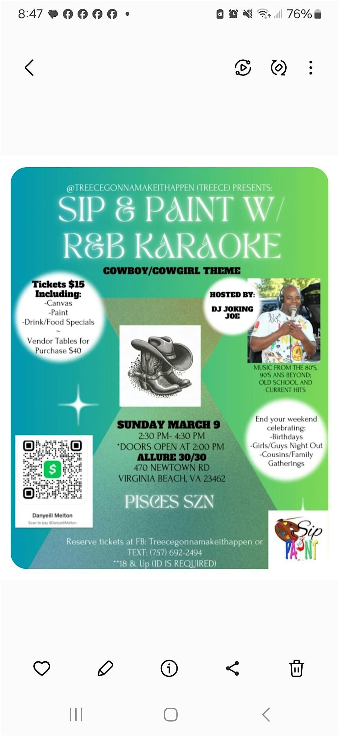 757 SIP & PAINT  -  R & B  KARAOKE