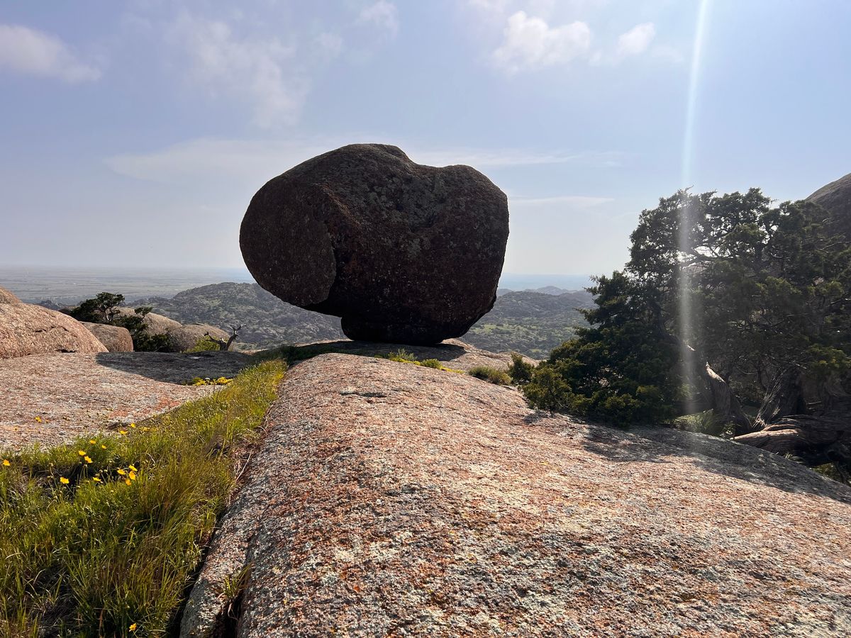 Group Hike In the Wichita Mountains