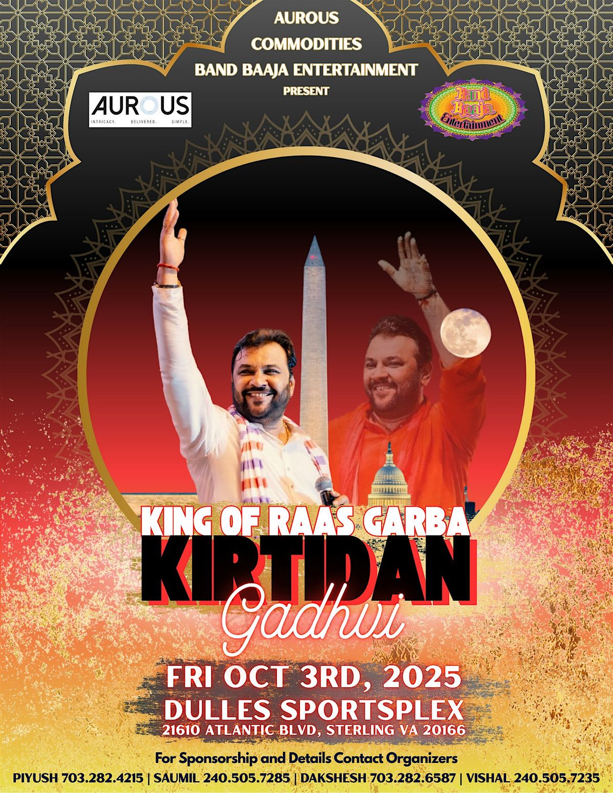 Kirtidan Gadhvi (King of Raas Garba) 2025 - Exclusive DMV Navratri