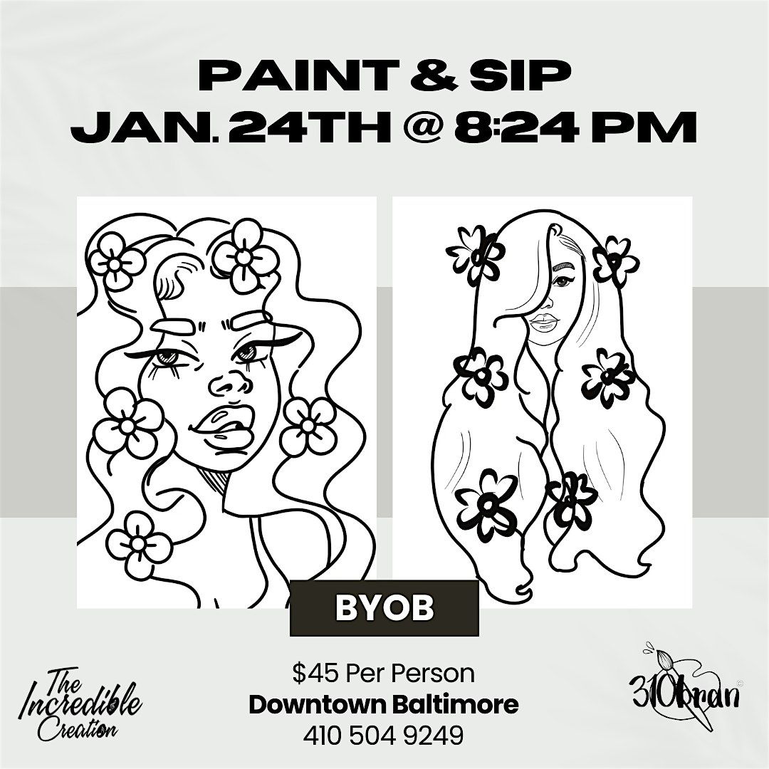 Paint & Sip @ Baltimore's BEST Art Gallery!