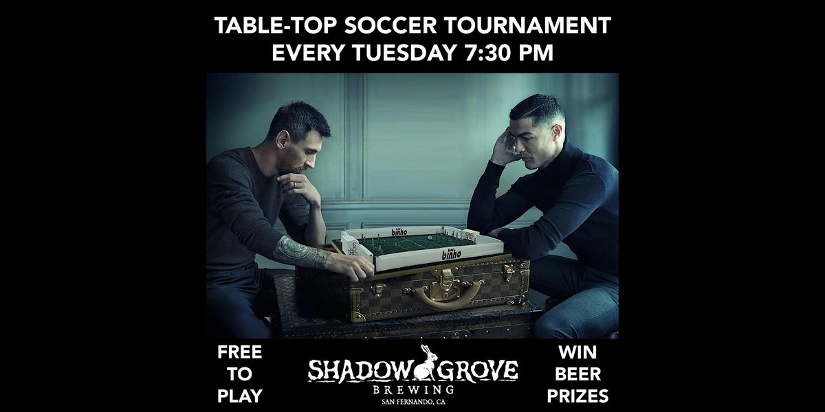 Bi\u00f1ho Flick Soccer at Shadow Grove Brewing