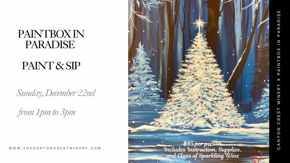 Paintbox in Paradise Paint & Sip