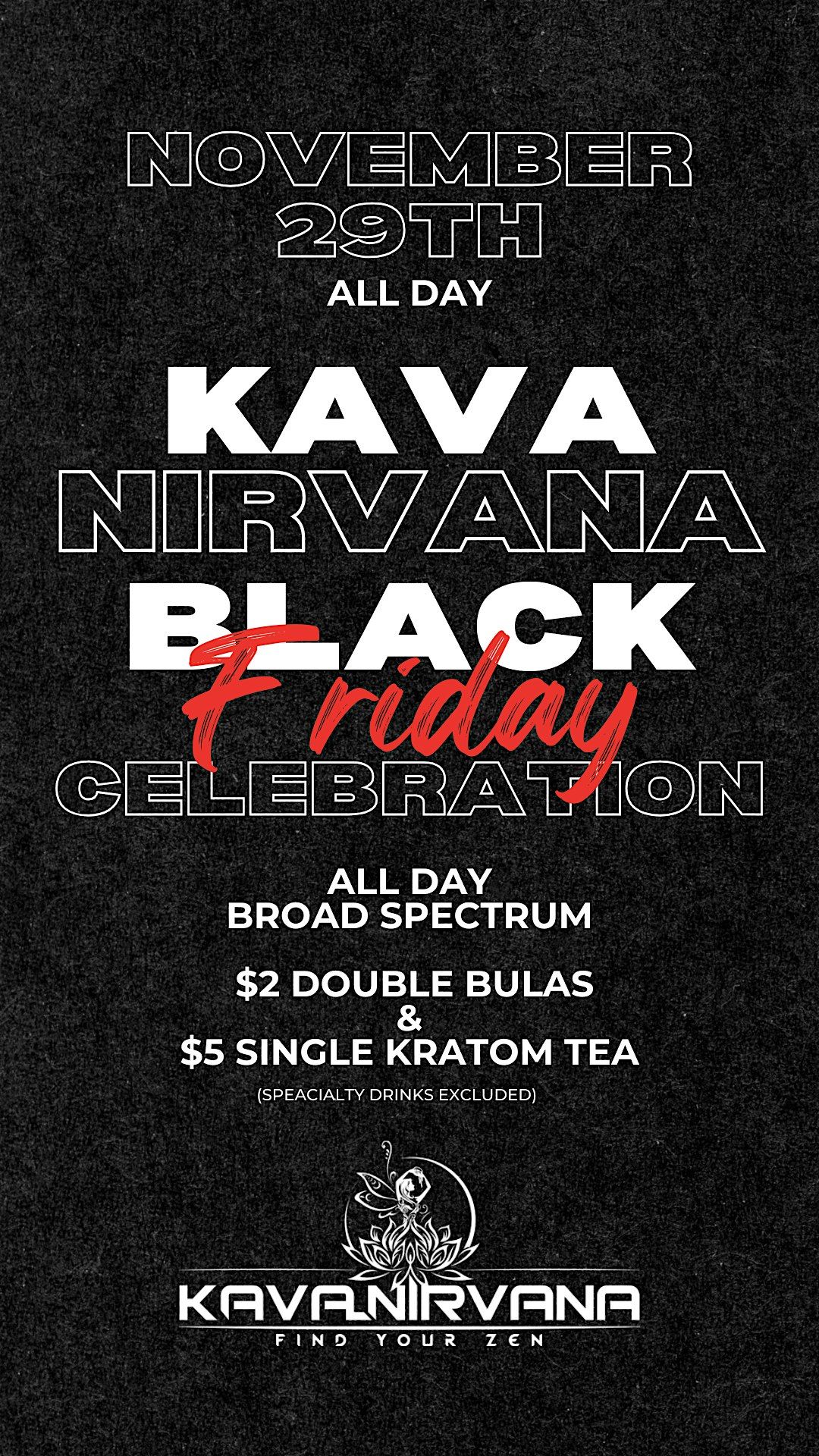 Black Friday All Day Bula Bash