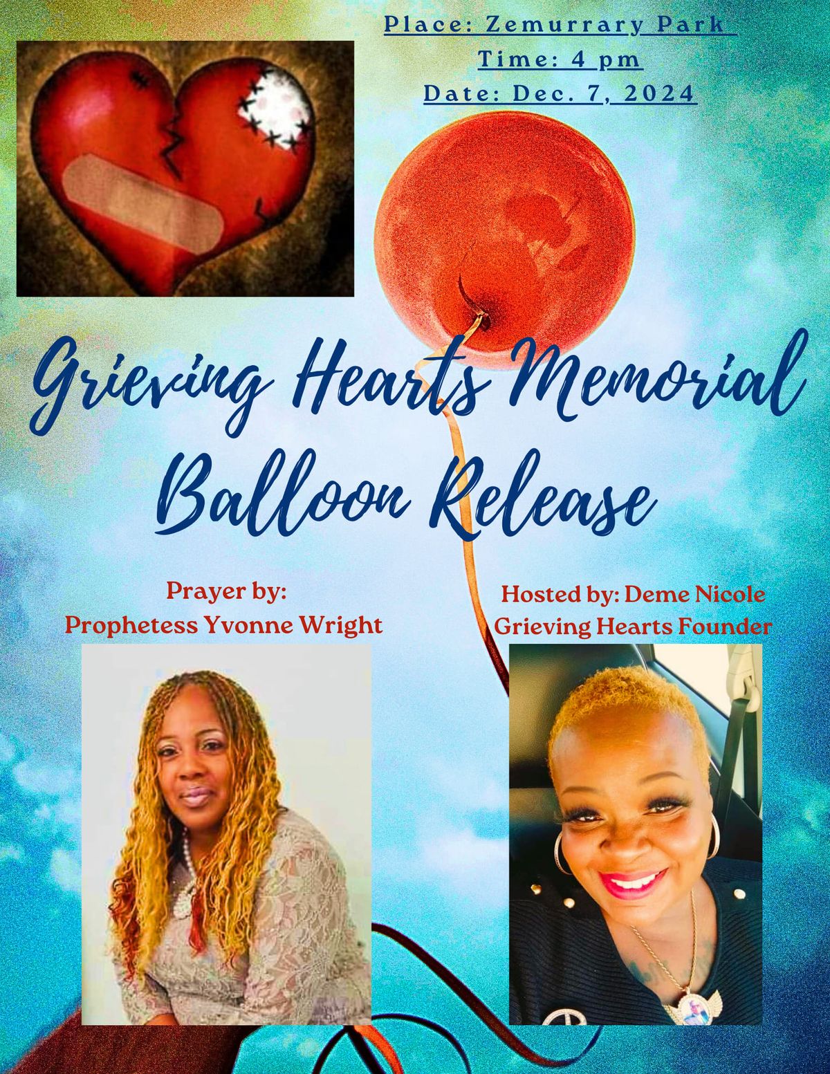 Grieving Hearts Second Annual Memorial Balloon Release 