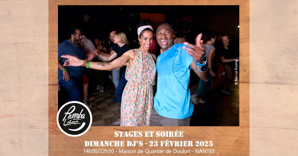 \ud83e\udd29 Rumba Libre - stages et soir\u00e9e - Dimanche DJ #05 \ud83e\udd29