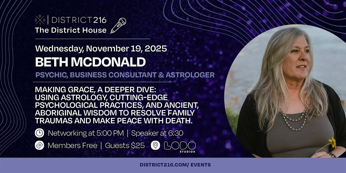The District House (Wed. 11\/19 with  Beth McDonald)