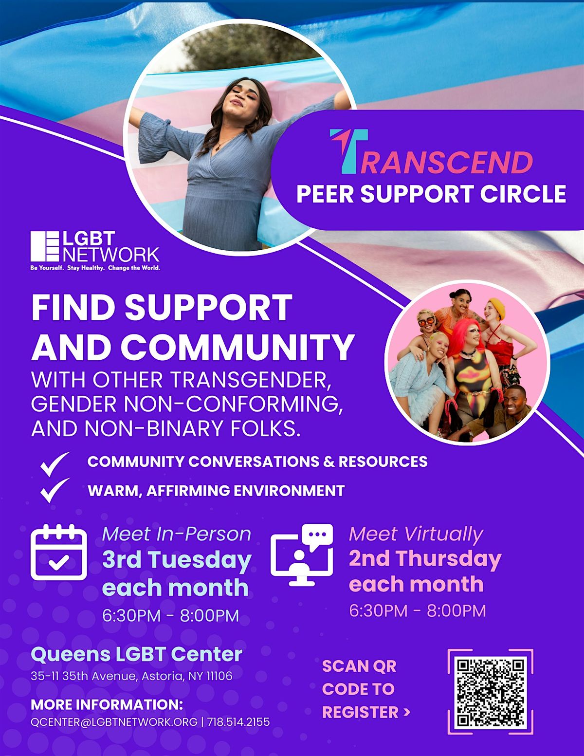 Transcend Peer Support Circle (In-Person)