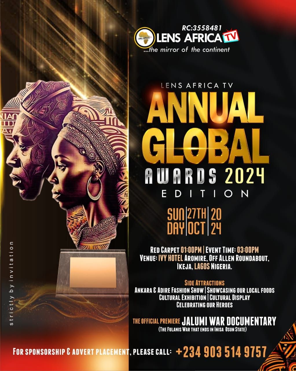 LENS AFRICA TV Annual Global Awards, 2024 Edition