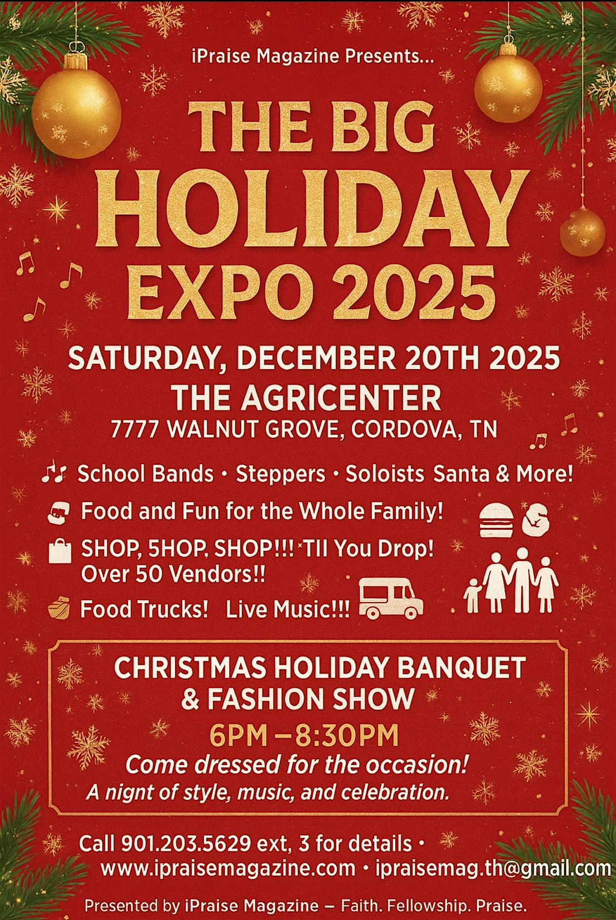 iPraise Magazine presents...Christmas Holiday Fashion Show and Banquet