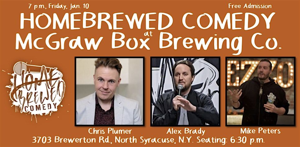 Homebrewed Comedy at McGraw Box Brewing Co. (North Syracuse)