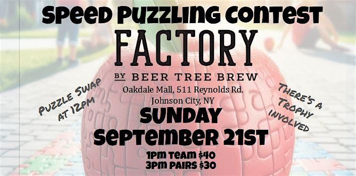 Puzzle and Pints at Factory by Beer Tree