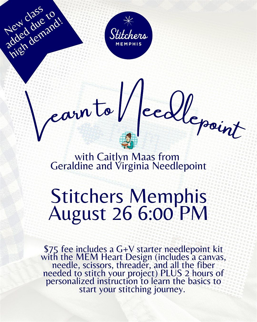 Learn to Needlepoint 8\/26