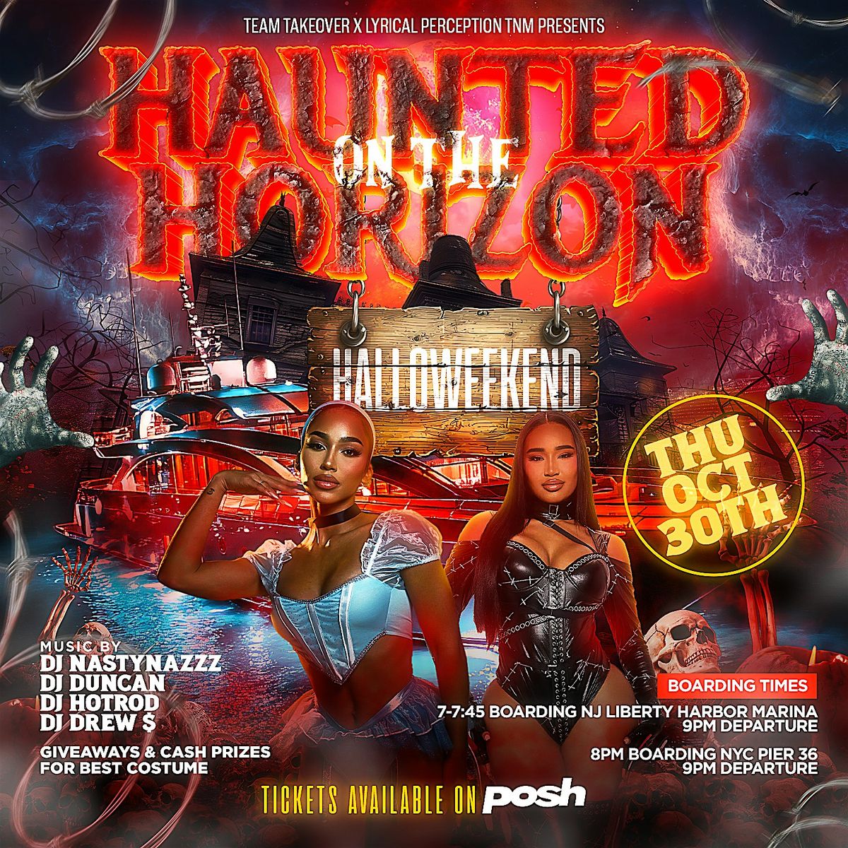 Haunted On The Horizon Party Cruise NYC\/NJ