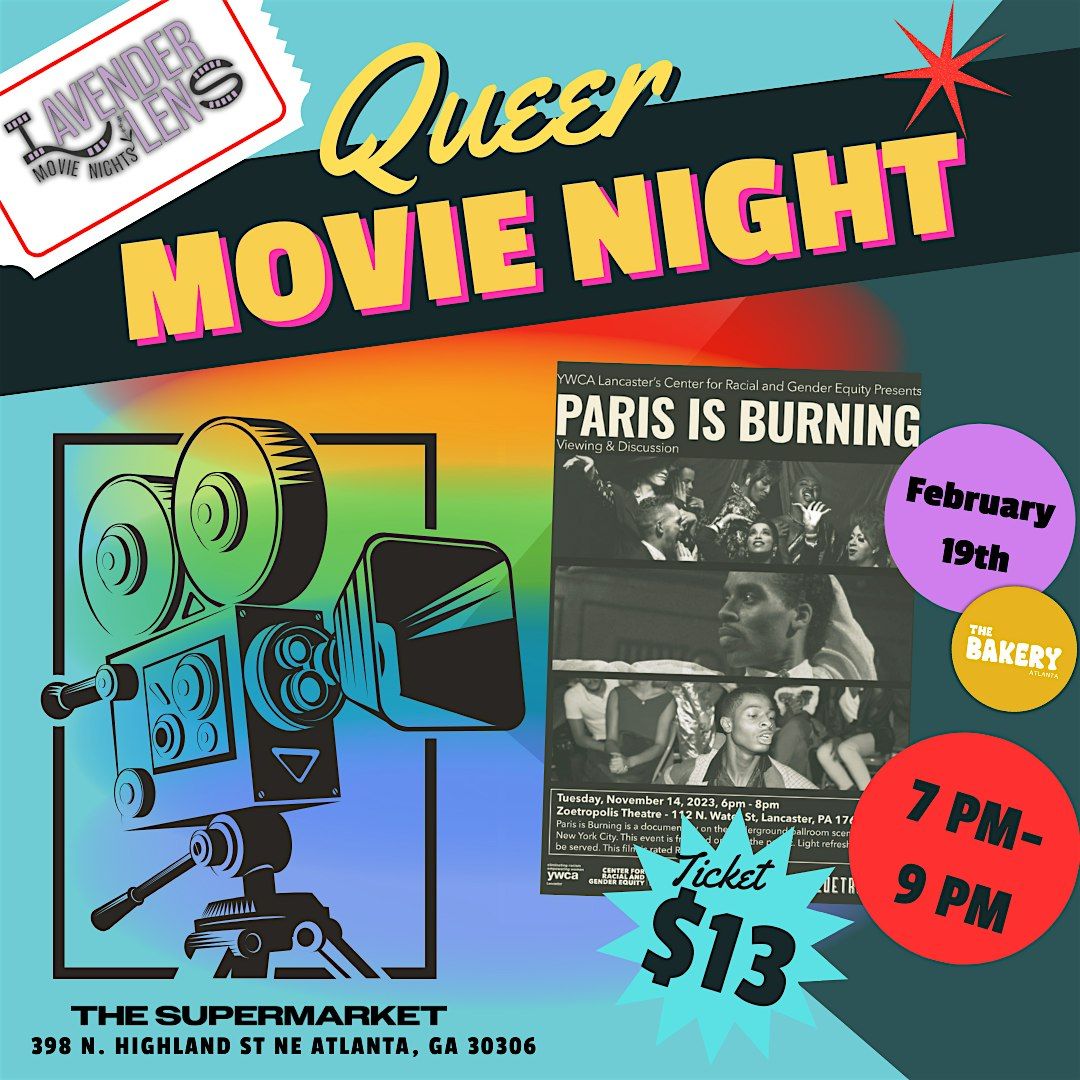 Lavender Lens: Queer Movie Night ~ "Paris is Burning"