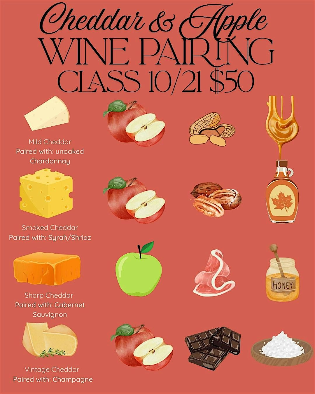 Cheddar + Apple + Wine Class
