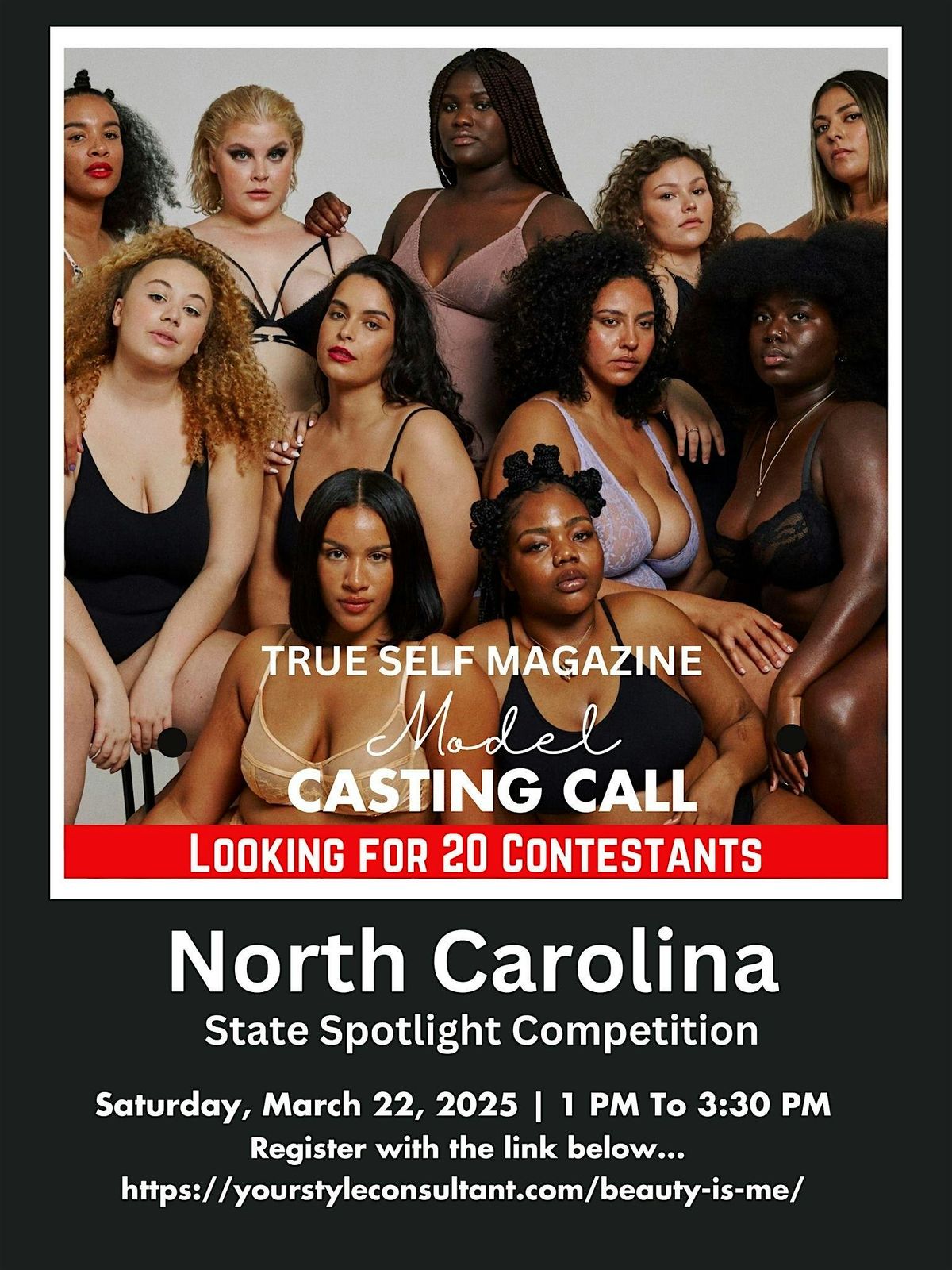 Beauty Is Me- Full Figured Model Casting Call  (NC Residents Only)