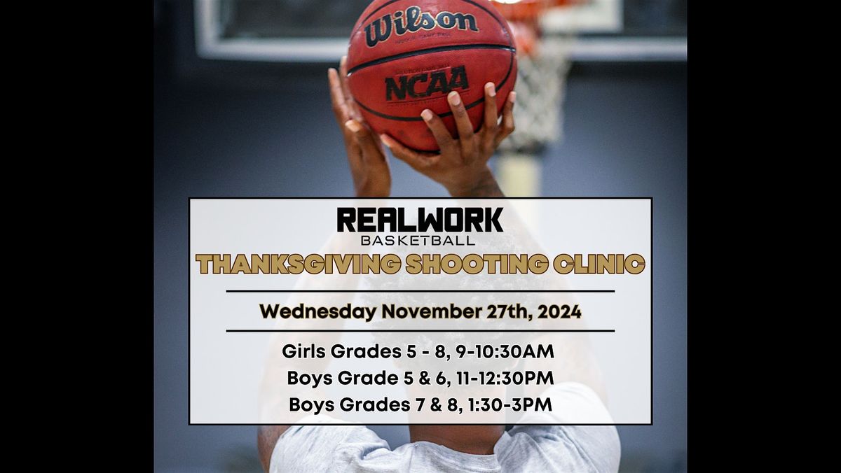 Thanksgiving Shooting Clinic - Boys Grades 7 & 8