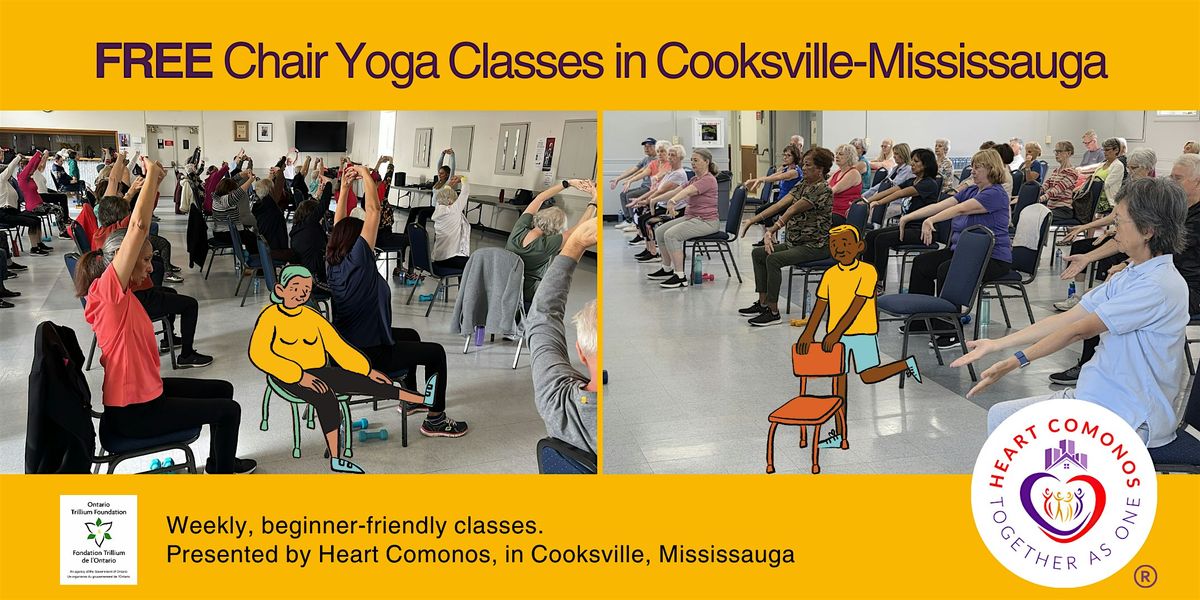 FREE Chair Yoga Classes in Cooksville, Mississauga