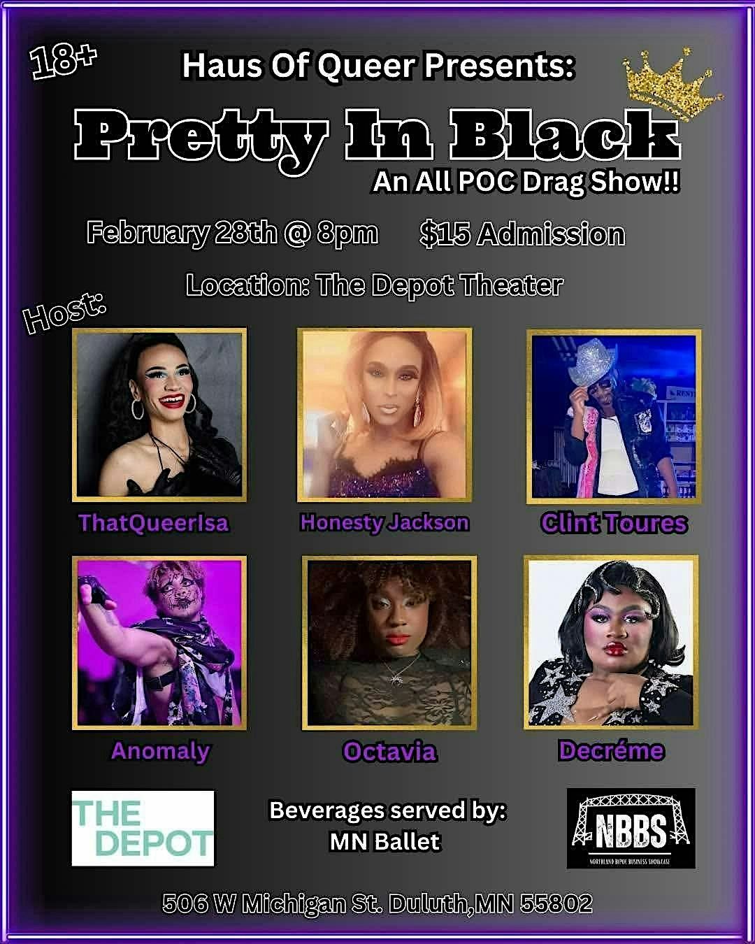 Pretty In Black: an all POC Drag Show