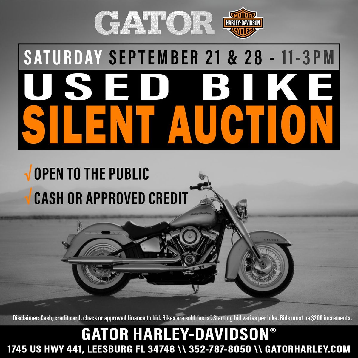 Used Bike Silent Auction