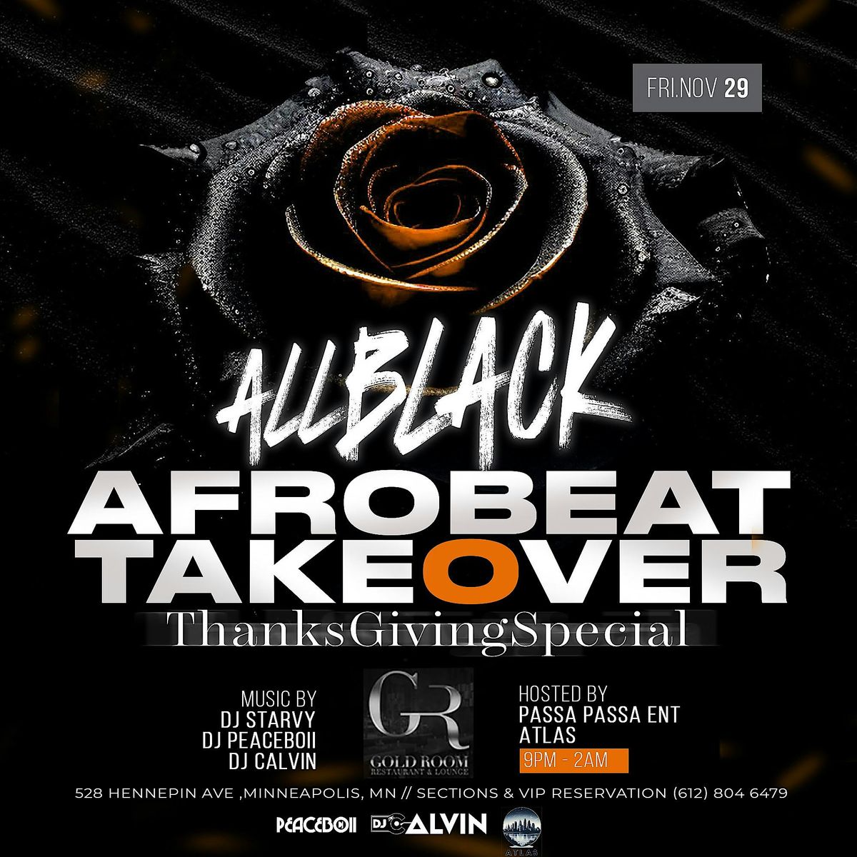 ALL BLACK AFROBEAT TAKOVER