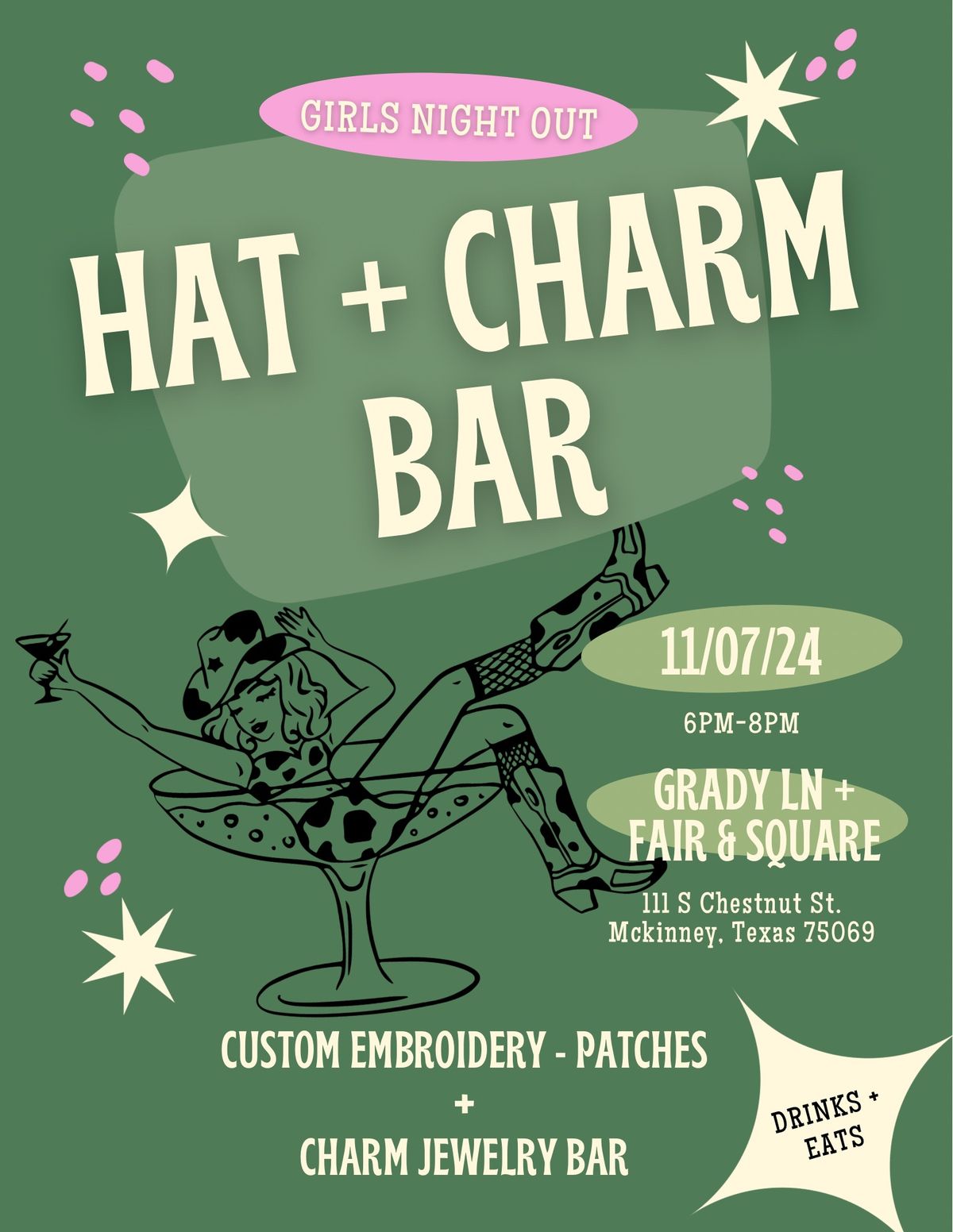 GNO CUSTOM HAT + CHARM BAR PARTY \ud83d\udc96