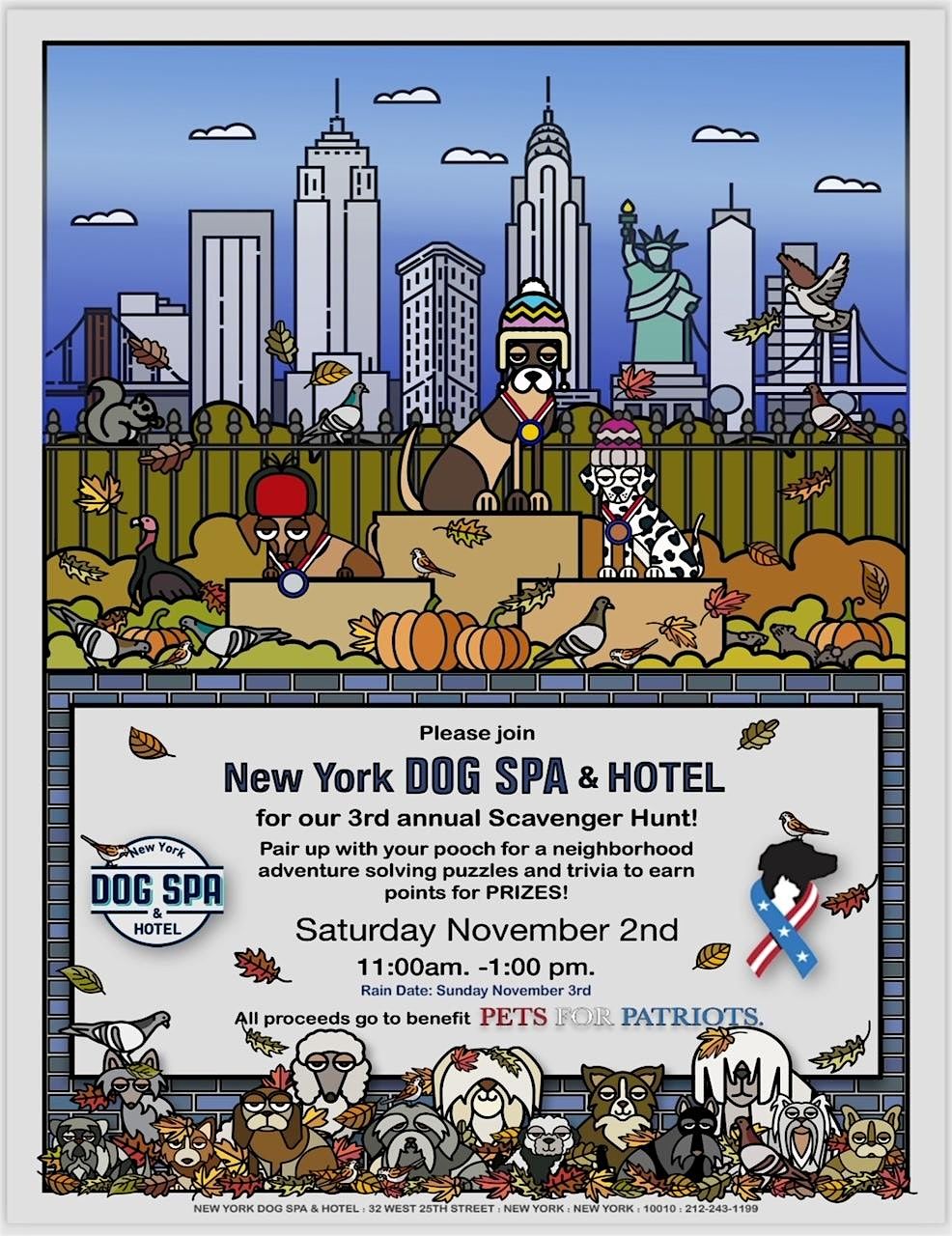 Dog Scavenger Hunt hosted by New York Dog Spa & Hotel, New York Dog Spa