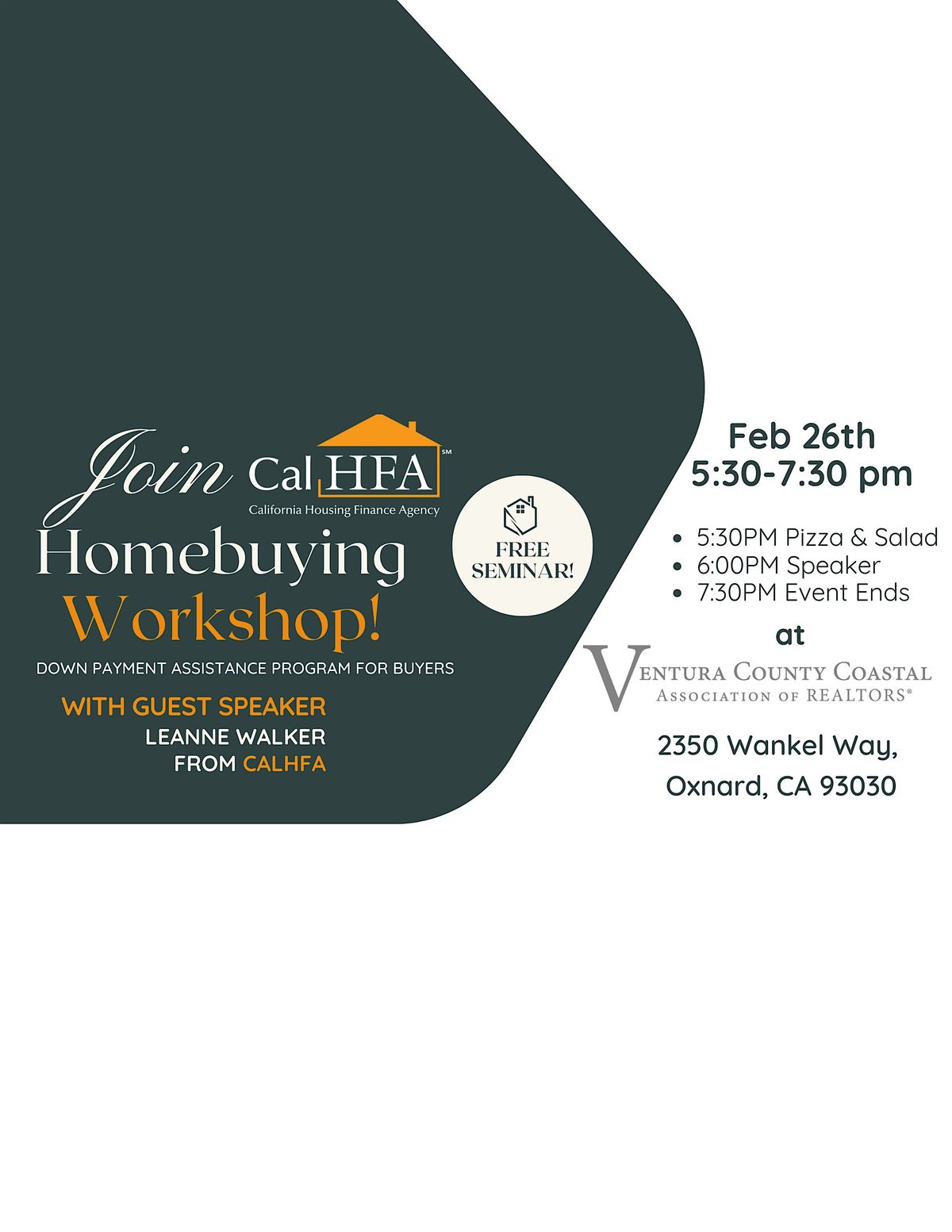 CalHFA Home Buying and Down Payment Assistance Seminar