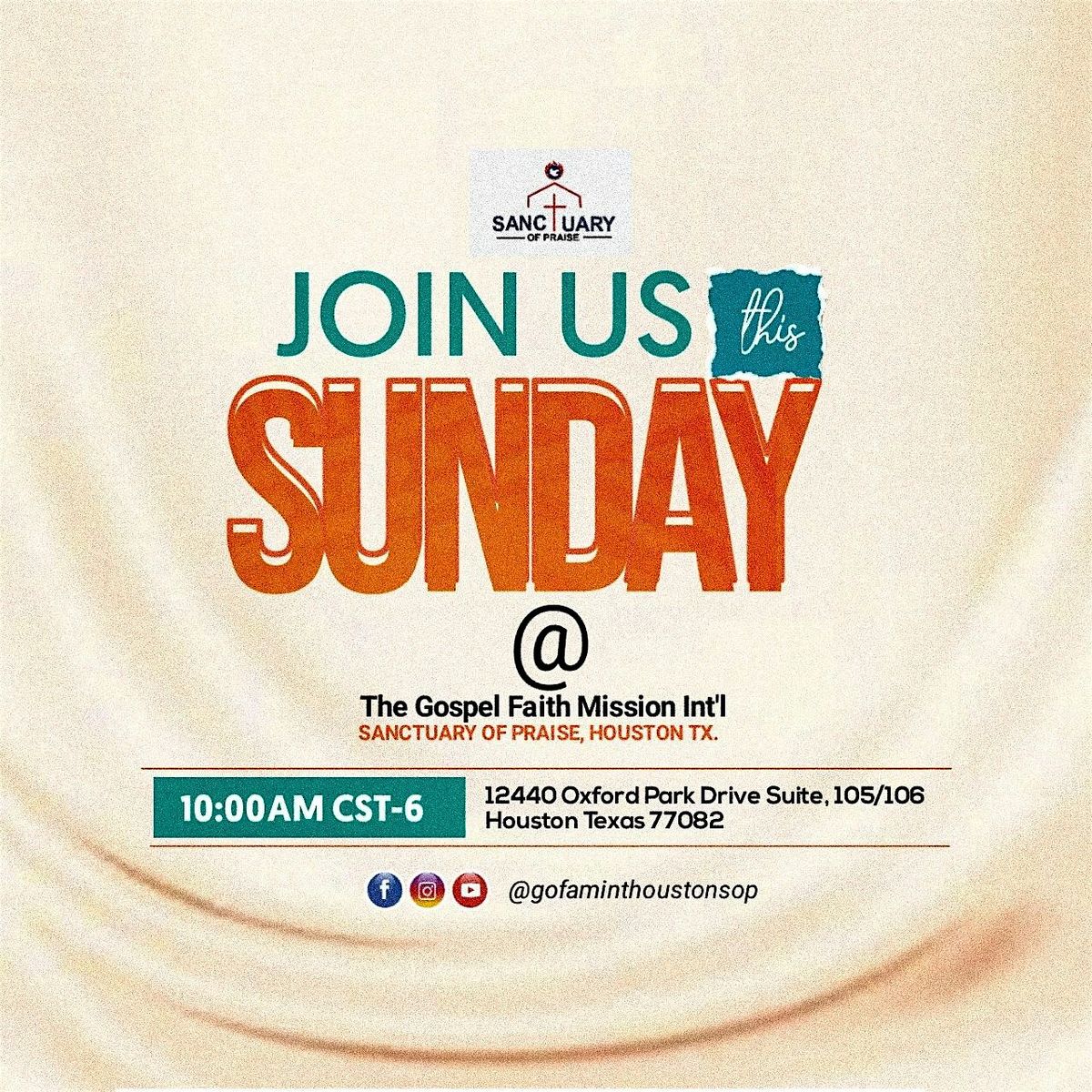 The Gospel Faith Mission Int Houston  Sunday Worship Service