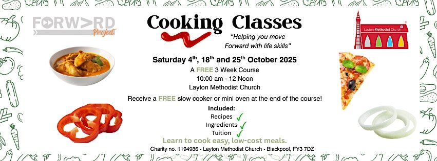 Saturday Cooking Class - Free