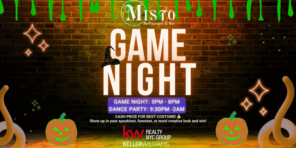 Misto + Keller Williams invite you to GAME NIGHT - Spooky Edition