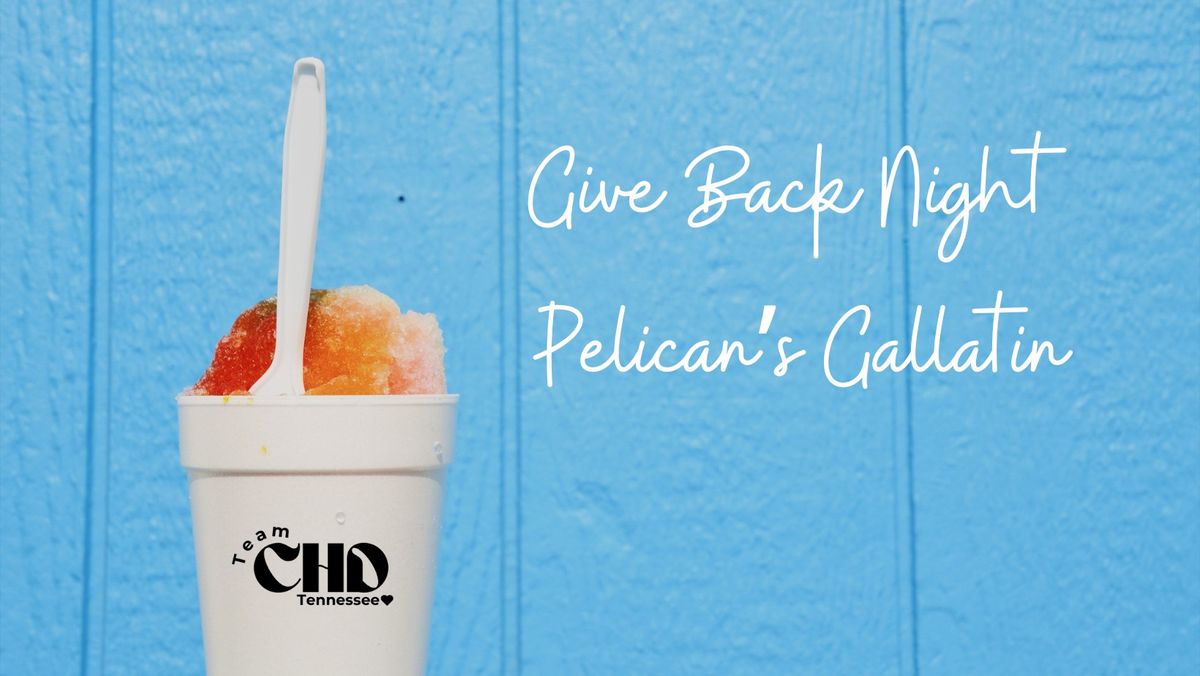 Pelican's Give Back Night - Team CHD TN