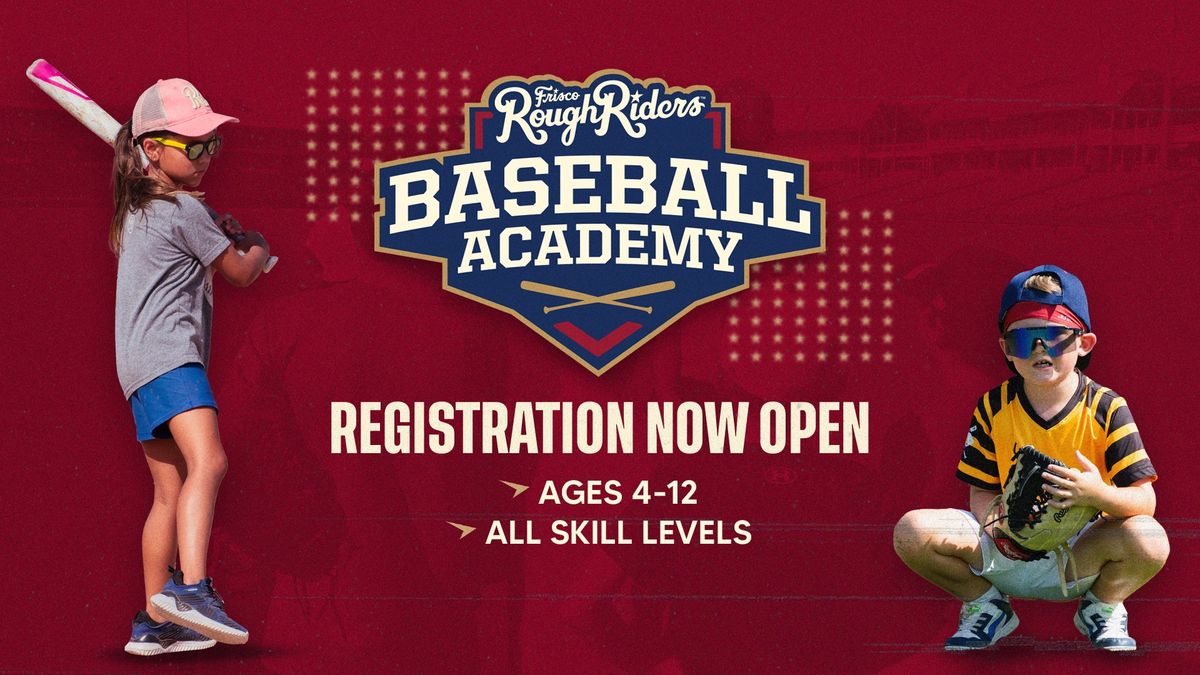 RoughRiders Baseball Academy: Rookie Camp July 1 - 4