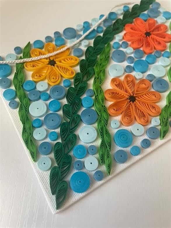 Paper quilling craft workshop in Montgomery County, Md.