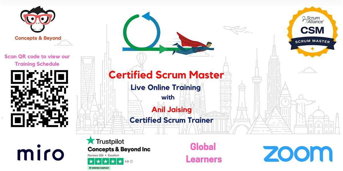 Certified ScrumMaster (CSM)   - Live Online