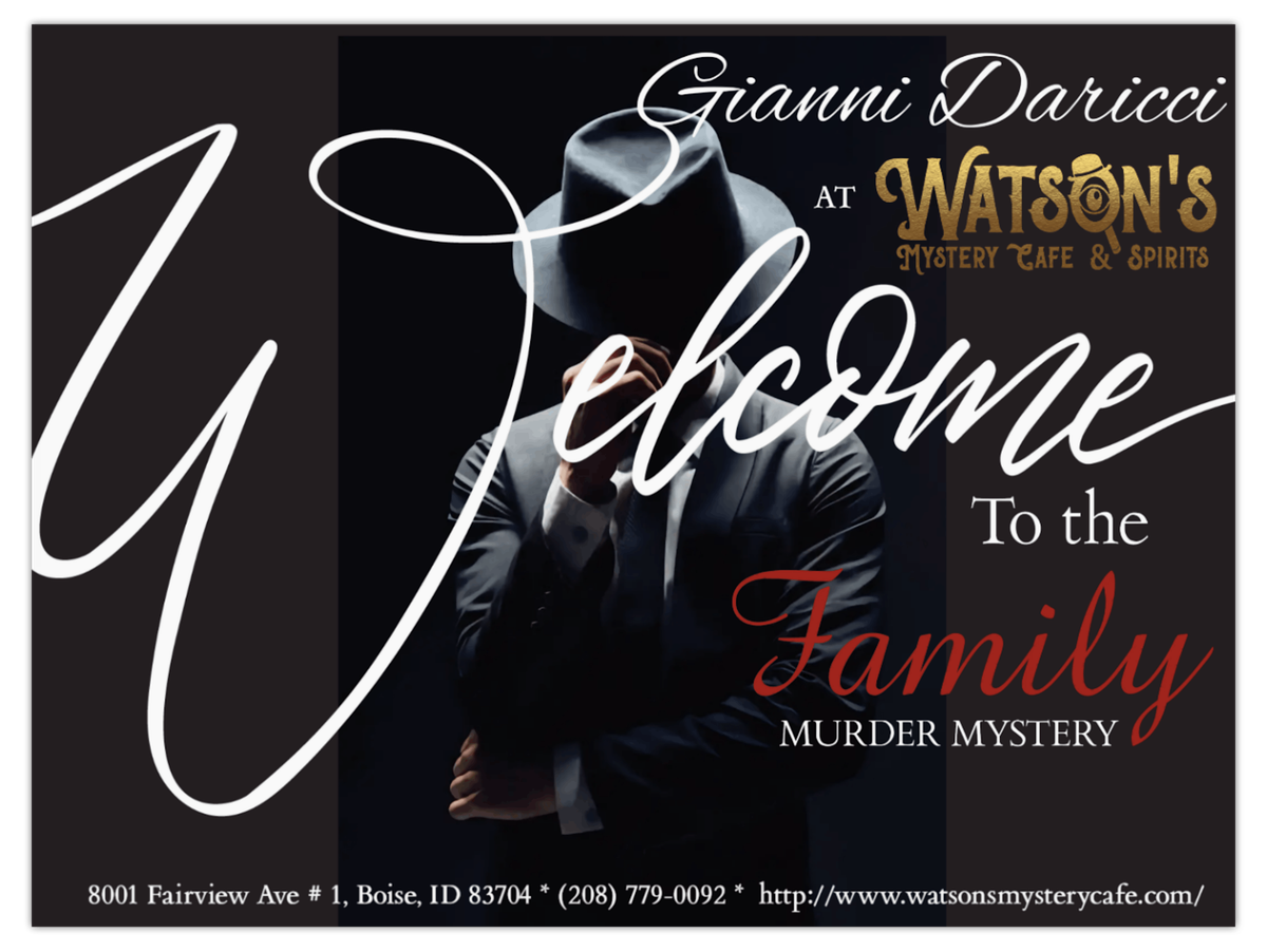 Gianni Daricci: Welcome to the Family M**der Mystery (Matinee Showing)