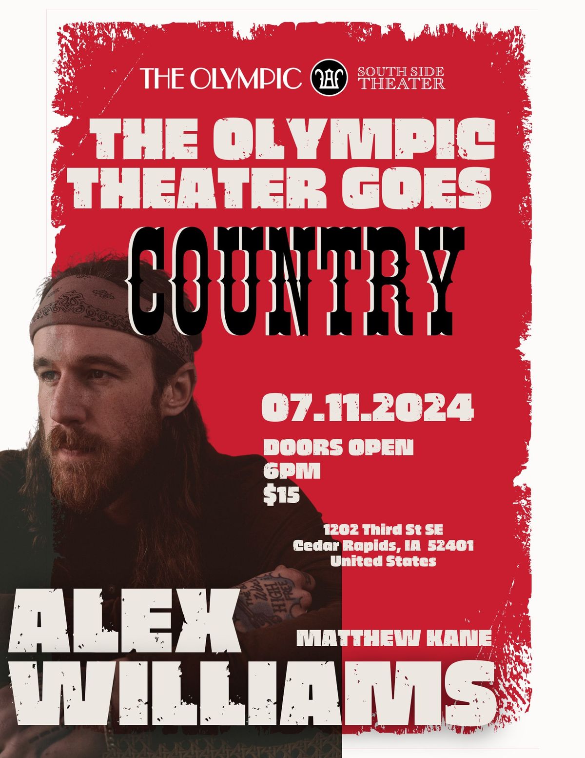 THE OLYMPIC GOES COUNTRY | ALEX WILLIAMS ft. Matthew Kane