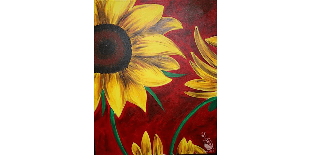 Blazing Sunflowers - Paint and Sip in Austin | Classpop!\u2122