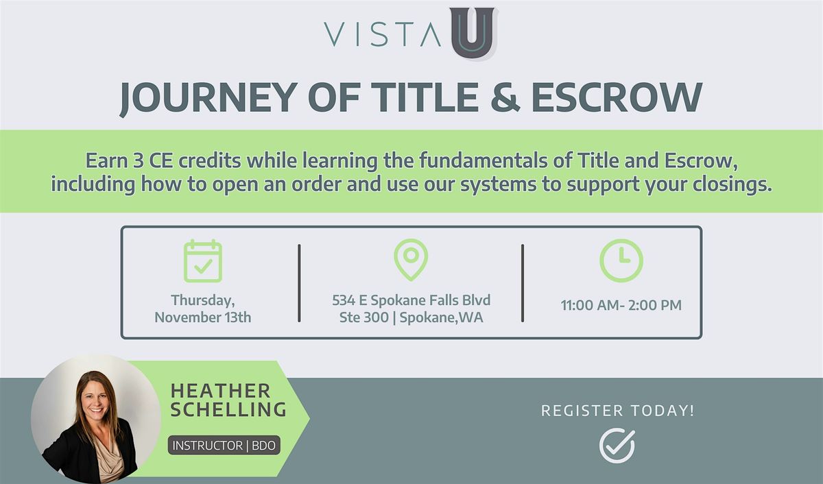 Journey of Title & Escrow