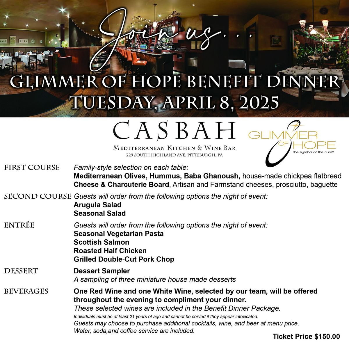 Glimmer of Hope Benefit Dinner