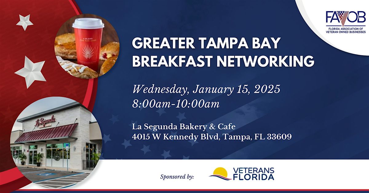 FAVOB Greater Tampa Bay Monthly Breakfast Networking Event