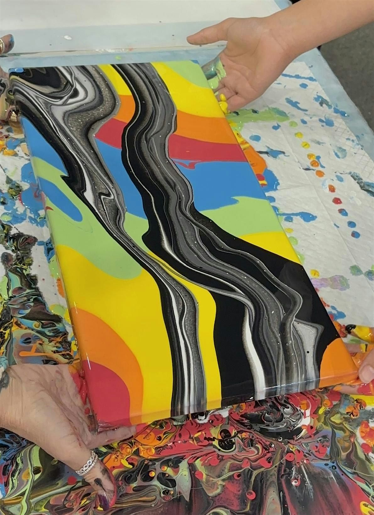 Acrylic Pour Painting & Trivia