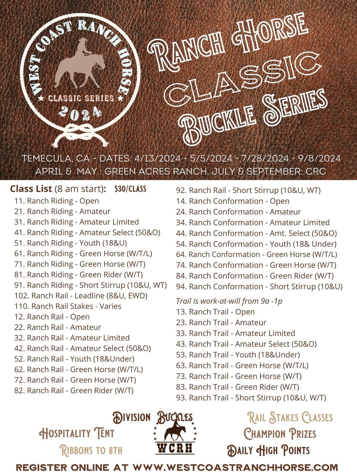 Ranch Horse Classic Buckle Series Show #2 (West Coast Ranch Horse)