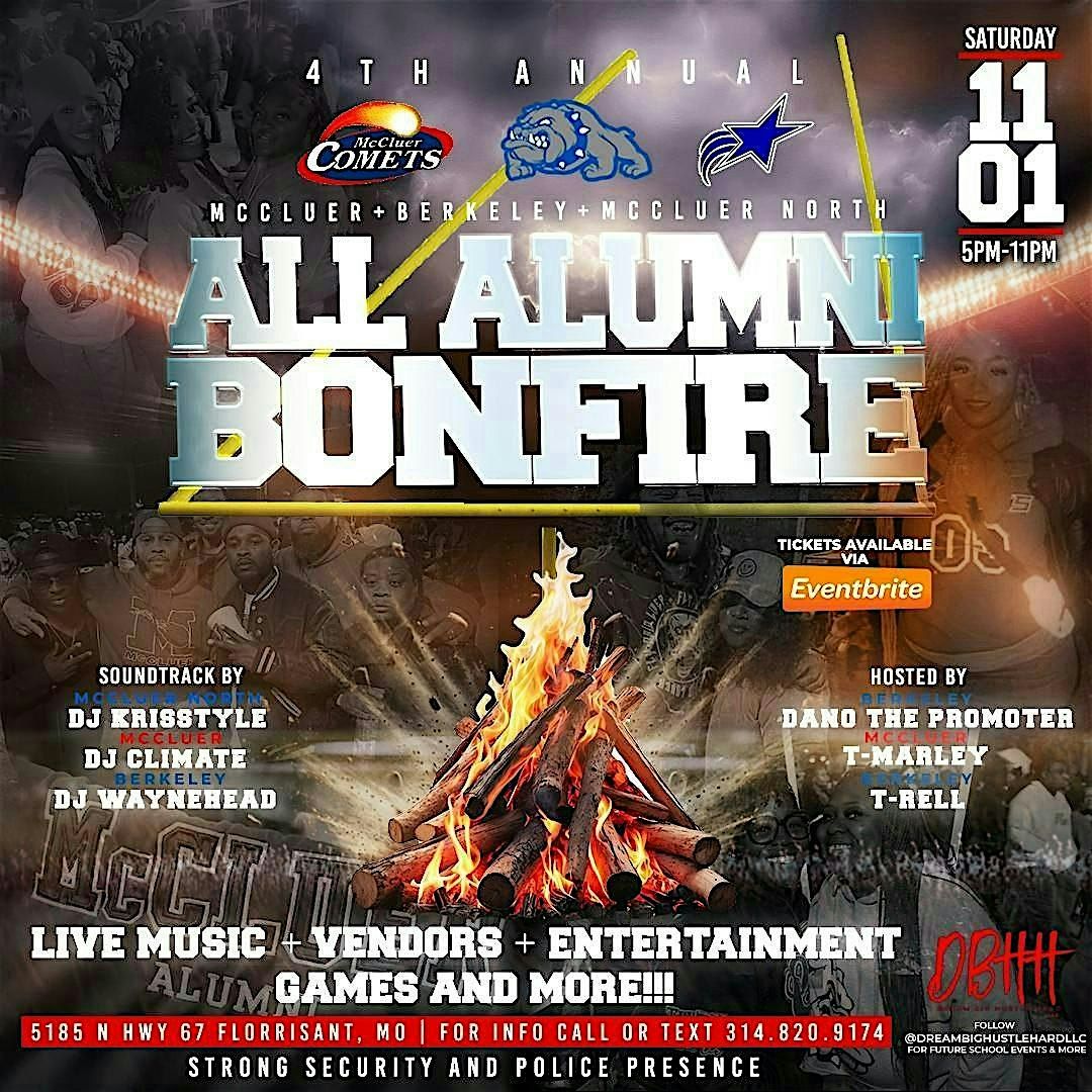 McCLUER x BERKELEY x McCLUER NORTH 4th Annual Alumni Bonfire