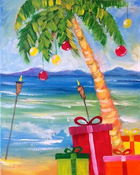 Christmas on the Beach Paint and Wine