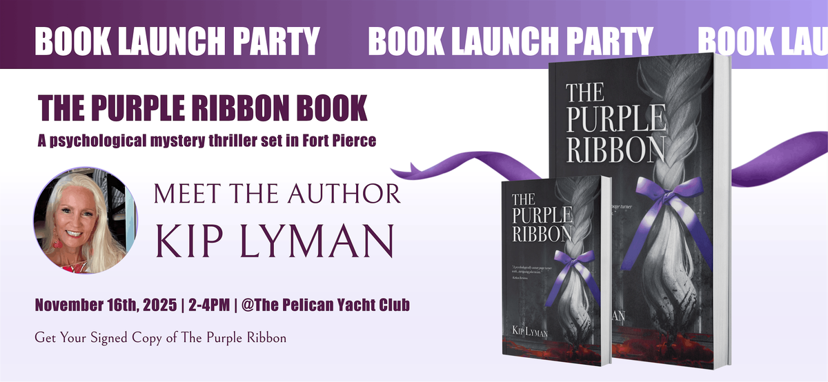 Book Launch Party! The Purple Ribbon by Kip Lyman