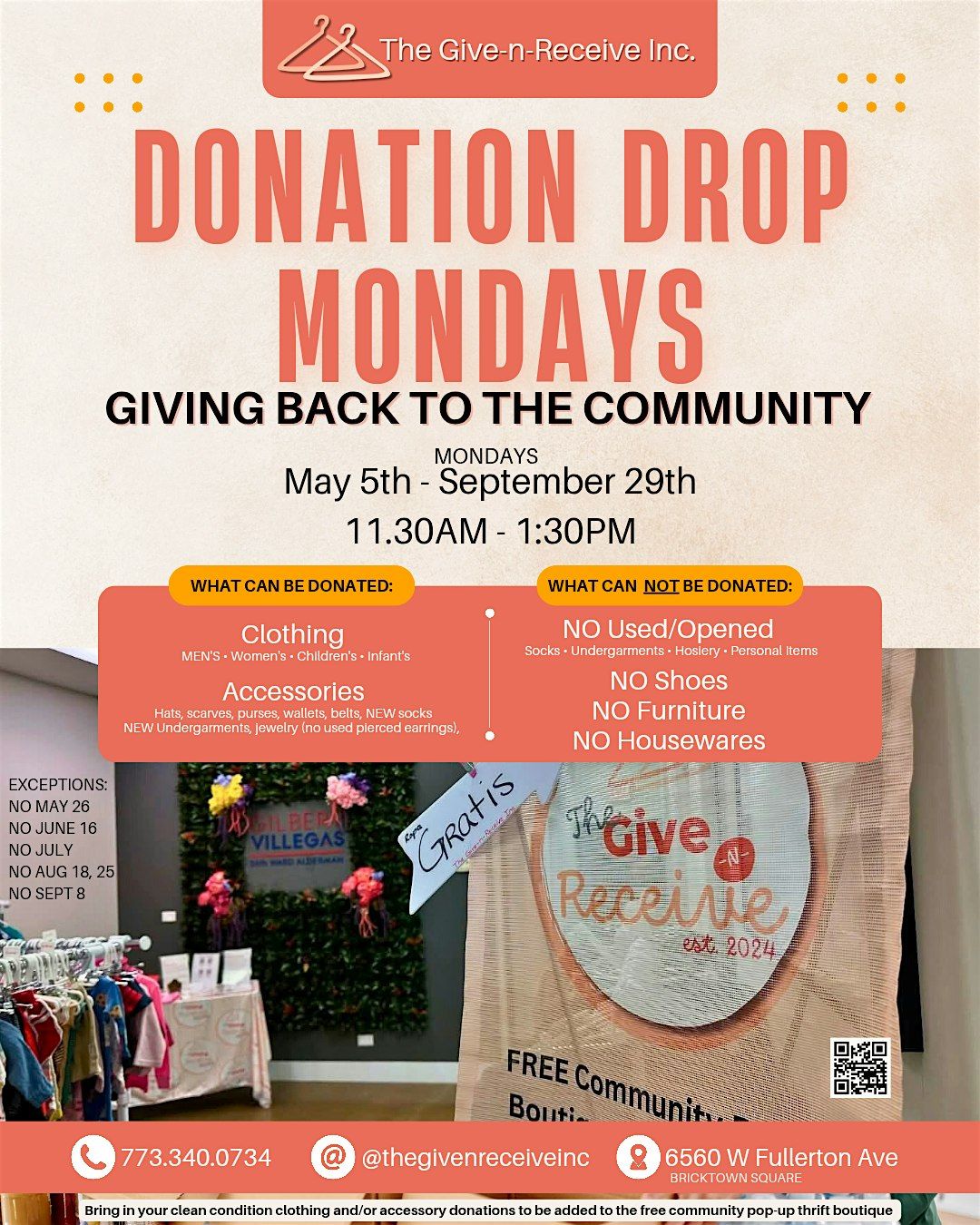 Donation Drop Mondays
