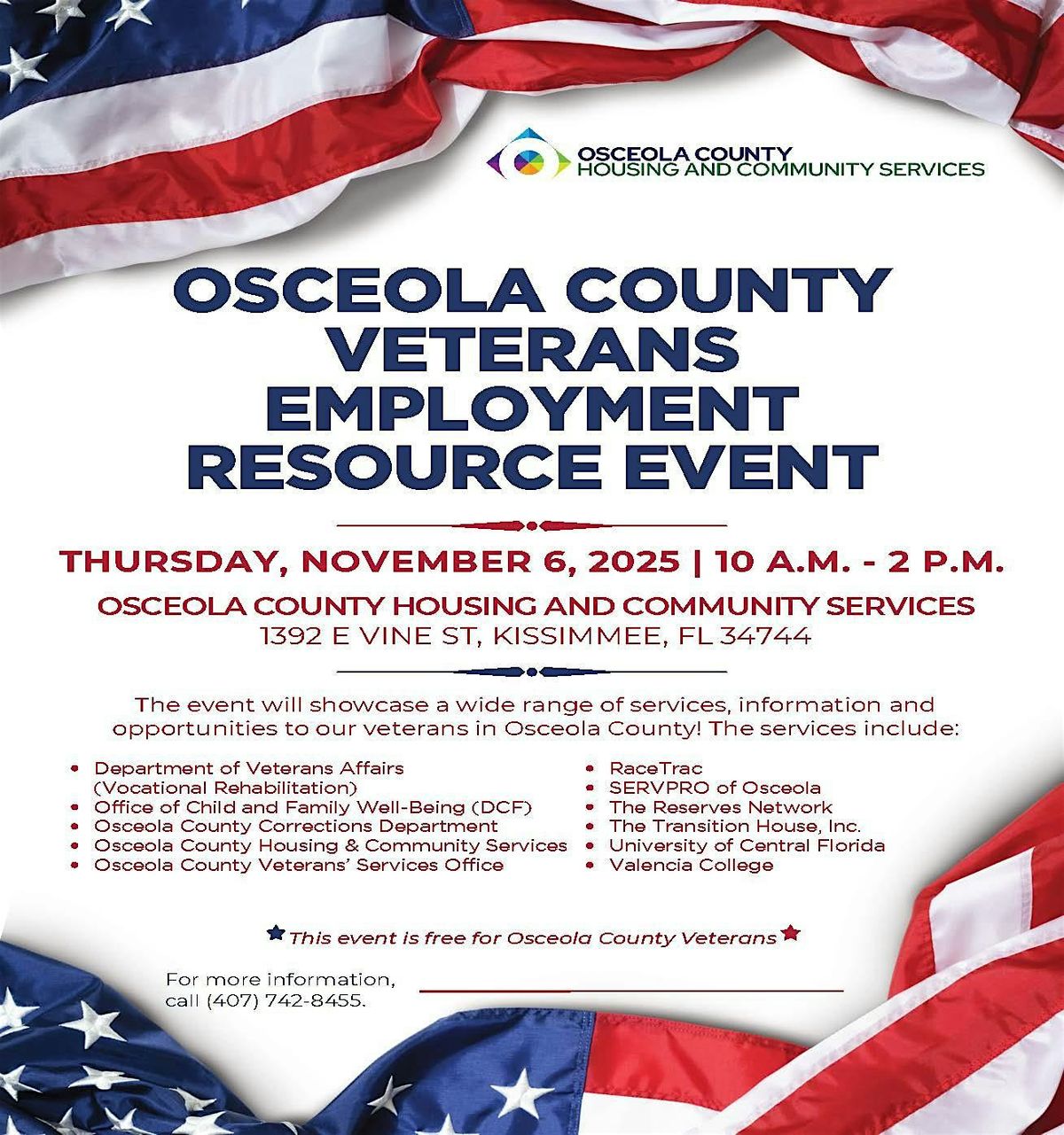 Osceola County Veterans Employment Resource Event