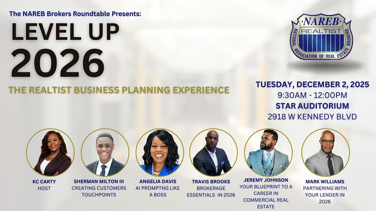 Level Up 2026: THE REALTIST BUSINESS PLANNING EXPERIENCE