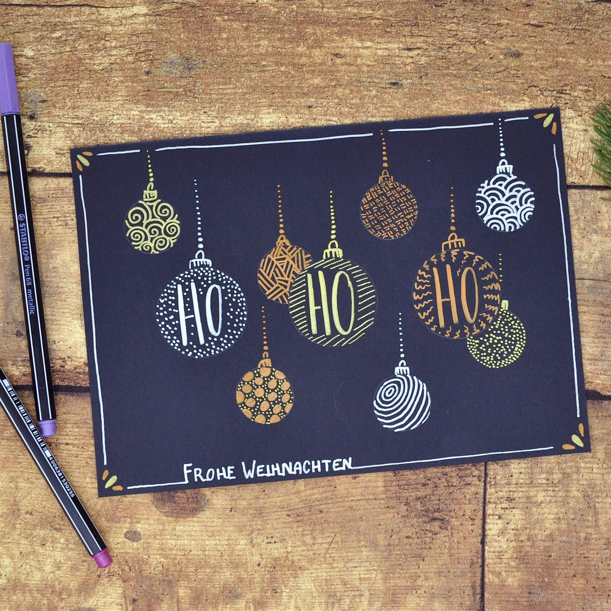 Lettering-Weihnachtswerkstatt \u2013 Karten und Anh\u00e4nger